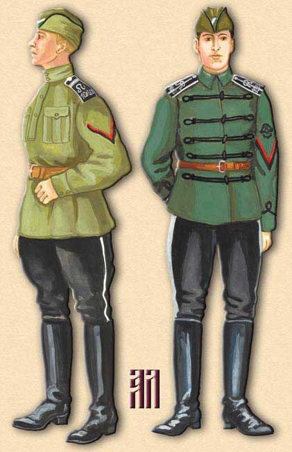 Uniforms of the 1st Siberian Assault Brigade Russian Civil War