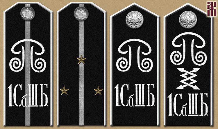 Uniforms of the cavalry of the 1st Siberian Assault Brigade Russian Civil War