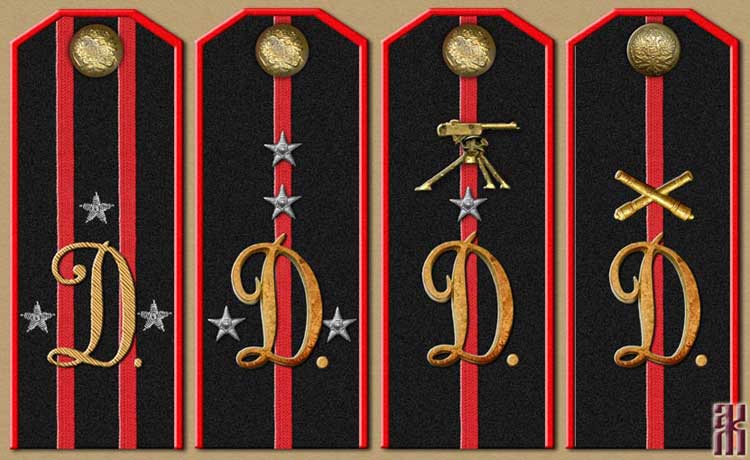 shoulder-boards of the Siberian Volunteer Division in the Russian Civil War