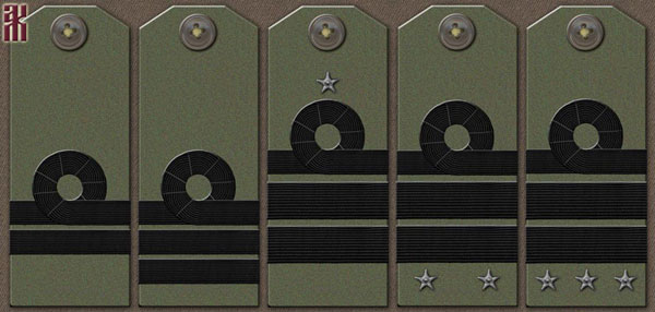 komuch officer insignia for Volga flotilla