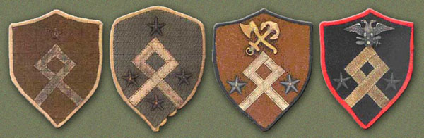 rank and service markings for komuch in the Russian Civil War