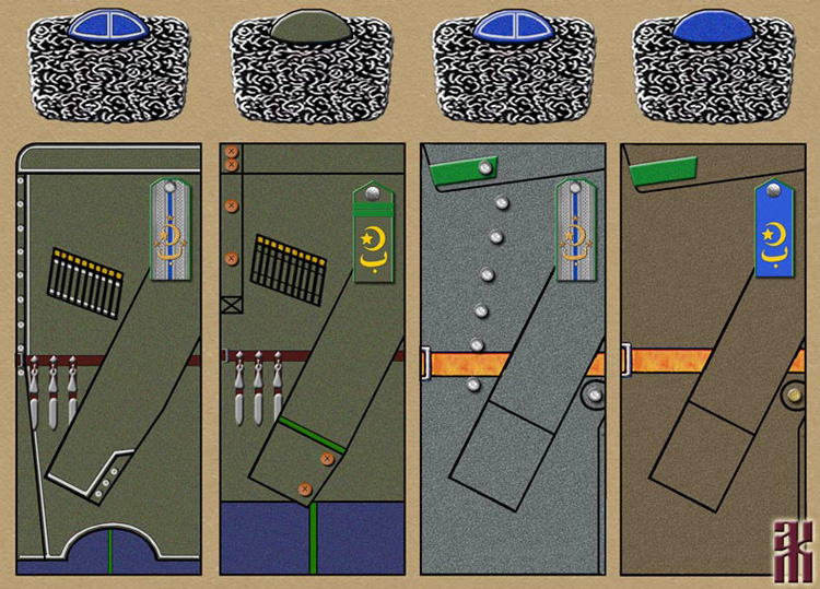 field uniforms of the Bashkir units of the Russian Far East 1920