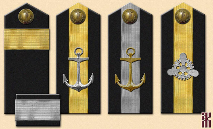 Shoulder-boards of White Siberian naval forces