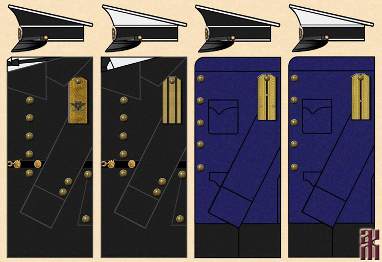 uniforms of White Siberian naval forces in the Russian Civil War