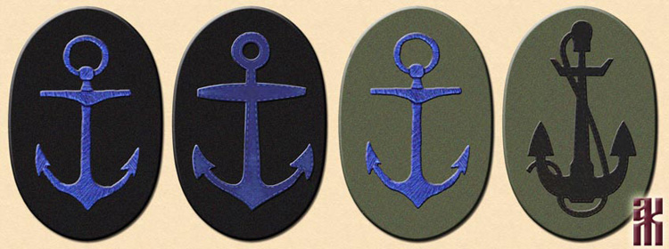 Sleeve insignia of the Independent Brigade of Naval Rifles in the Russian Civil War