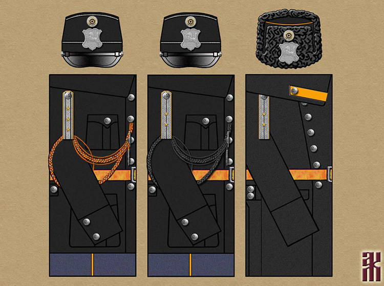 Proposed uniform of the Omsk police 1919