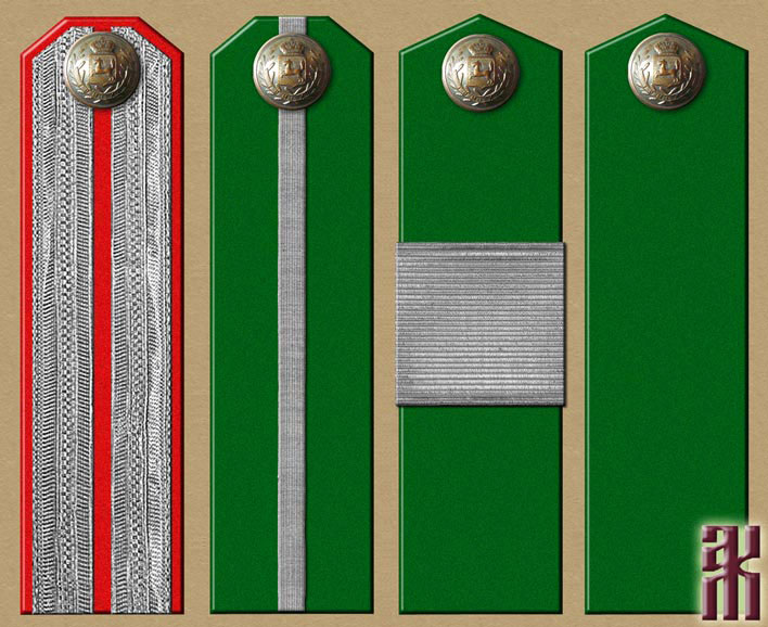 Shoulder-boards of the Kansk police 1919