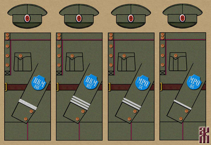 Uniforms of the Vladivostok Fortress Police and the Russian Island Police 1920-1922