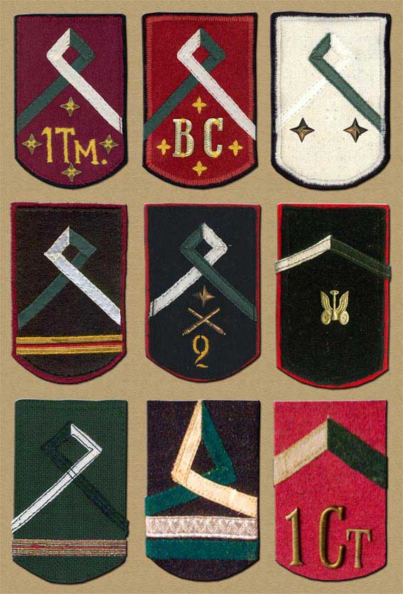 Modern Reconstructions of sleeve insignia of Siberian Army in the RCW