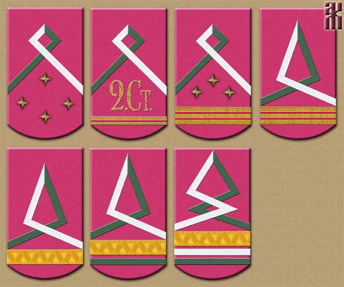initial sleeve insignia of Siberian Army infantry in the Russian Civil War
