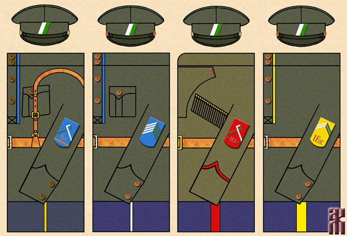 Uniforms of the Siberian Army - cavalry and Cossack units