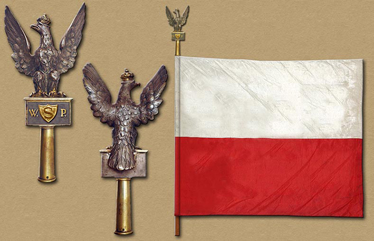 Banner of Polish rifle units of the Polish Corps in the Russian Civil War