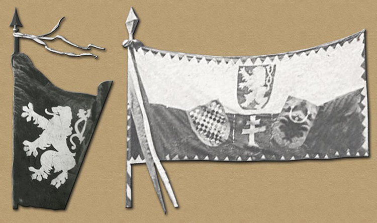 Early Czech Legion flags