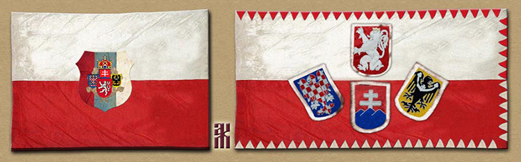 Early Czech Legion flags