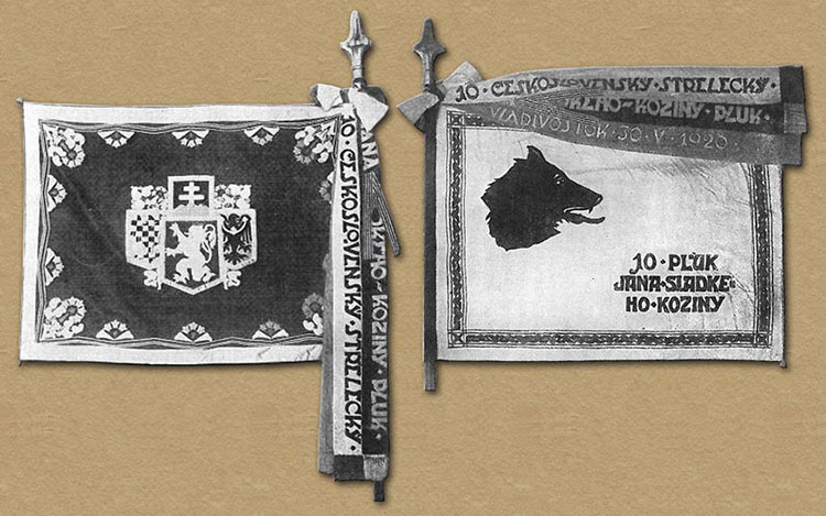 Banner of the 10th Czechoslovak Rifle Regiment in the Russian Civil War