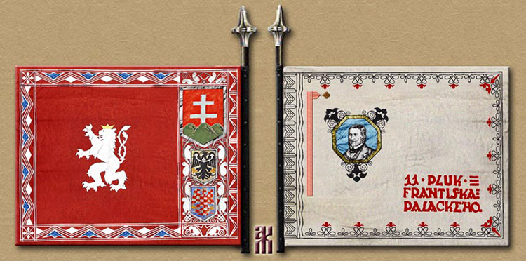 Reconstruction of the flag of the Caech Legion 11th Regiment